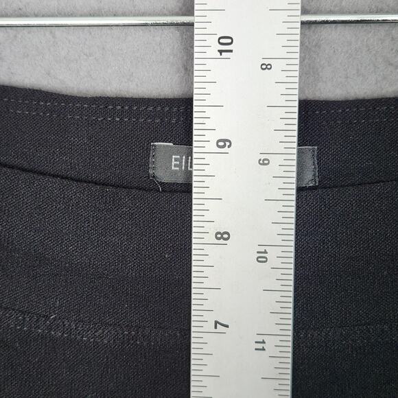 Eileen Fisher Pants Womens Small Black Pull On Stretch Knit Slim Ankle Made USA - Picture 4 of 12